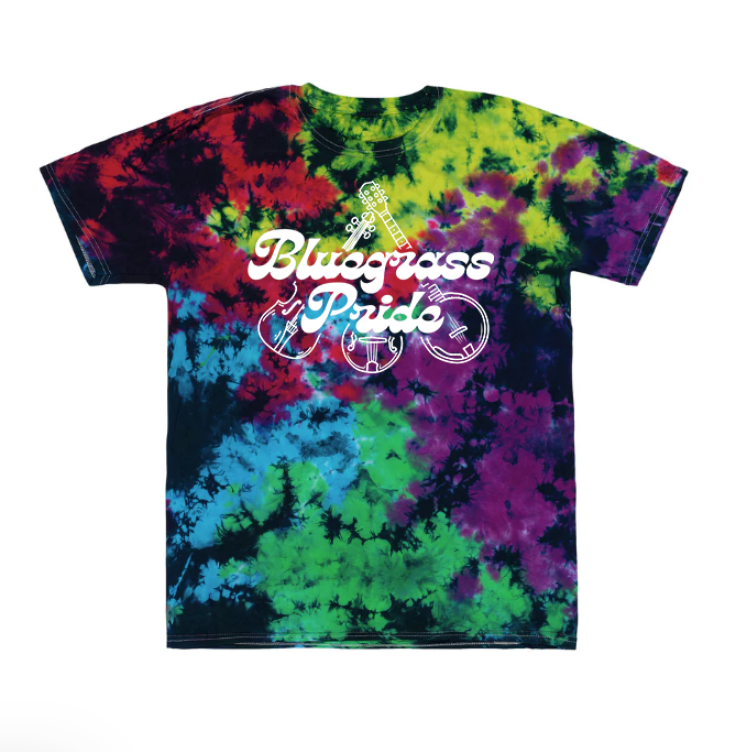 tie dye pride shirt